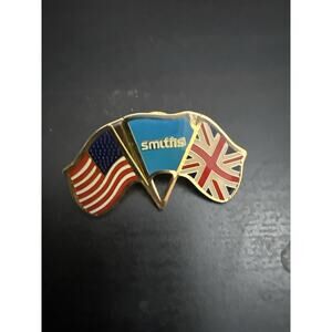 1980s Smith USA Uk Friendship Flag Pin